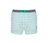 Fila Brookes Check Short in White/Jelly Bean XL