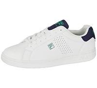FILA Crosscourt 2 NT Teens Sneaker, White-Medieval Blue, 2 UK