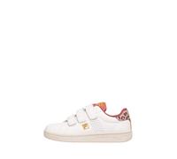 FILA Crosscourt 2 Nt Velcro Kids Sneaker, White Mineral red, 2.5 UK
