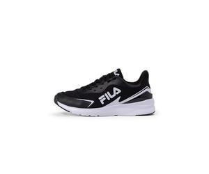 FILA Crusher Teens Running Shoe, Black-White, 2 UK