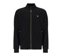 FILA Davey Track Jacket, Full Zip, Biker Neck, Black (UK, Alpha, XXL, Regular, Regular, Black)