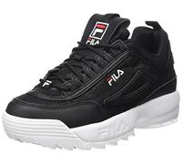 FILA Disruptor A kids Unisex Kids’ Sneaker, black (Black/Leopard), 3.5 UK