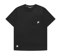 FILA FUSION Cotton Workwear T-shirt 'Black' T11M423103FBK M