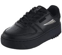 FILA Women's FXVENTUNO Platform wmn Sneaker, Black-Silver, 5 UK