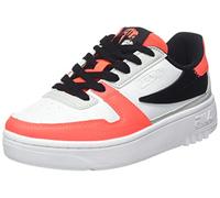 FILA FXVENTUNO Teens Sneaker, Gray Violet-Fiery Coral, 2 UK