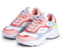 FILA Girl's Collene Cb Kids Sneaker, White Powder Pink, 12 UK Child