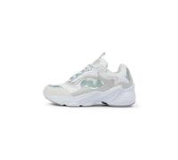 FILA Girl's Collene Logo Kids Sneaker, White Silver Blue Haze, 13 UK Child