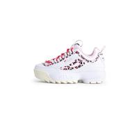 FILA Girls' Disruptor P Teens Trainers, White Leopard, 4.5 UK
