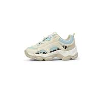 FILA Girl's Strada Dreamster Cb Kids Sneaker, Antique White Blue Glow, 2 UK