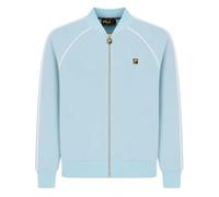 Fila Gold Fella Velour Track Top Jacket, Sterling Blue/Coconut Milk (UK, Alpha, XXL, Regular, Regular, Sterling Blue/Coconut Milk)