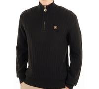 Stevie 1/4 Zip Funnel Neck Knit Black XXL