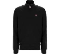 FILA Keith Contrast Stitch Track Top - Black (UK, Alpha, L, Regular, Regular, Black/Gardenia)