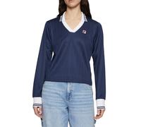 FILA Lawe Longsleeve Polo Black Iris size S | Longsleeves Outlet | Women | Black S