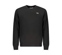FILA Men's Leverano Regular Crew Sweat, Black, S