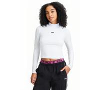 FILA Linnuse Cropped Turtle Neck Bright White size XL | Longsleeves Outlet | Women | White XL