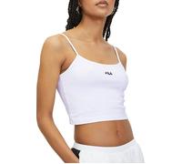 FILA Loni Cropped Spaghetti Top Bright White size XL | Tank Tops Outlet | Women | White XL