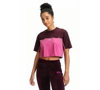 FILA Loobu Blocked Tee Winetasting-red Violet size M | Shirts Outlet | Women | Red M