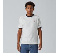 Fila Mens Retro Marconi Crew T-Shirt Cream/Navy Size Small