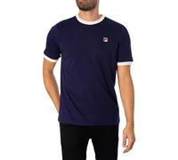 Fila Marconi T-Shirt - Fila Navy/Gardenia (UK, Alpha, L, Regular, Regular, Fila Navy/Gardenia)