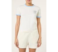 FILA Marlia Regular Graphic Ringer T-shirt Egret size S | Shirts Outlet | Women S