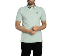 Fila Men's Achille Heritage Tape Basic Polo Shirt, Surf Spray, XL