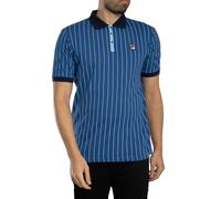 Fila Men's BB1 Classic Vintage Stripe Polo Shirt, Blue