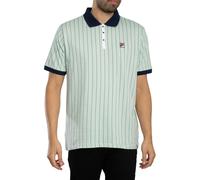 BB1 Classic Vintage Stripe Polo Shirt Surf Spray/Navy/White S