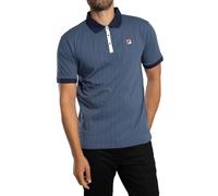 BB1 Classic Vintage Striped Polo Shirt Vintage Indigo Gardenia Navy, Large