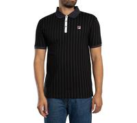 Fila Men's BB1 Classic Vintage Striped Polo Shirt, Black
