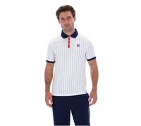 Fila Men's Bb1 Polo White/ Red in White | Size: Large Fila White L
