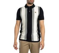 Buddy Bowling Style Knitted Polo Shirt Black/Coconut Milk L