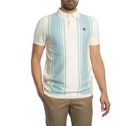 Fila Men's Buddy Bowling Style Knitted Polo Shirt, Coconut Milk/Sterling Blue, XL
