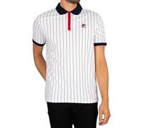 Fila Vintage BB1 Classic Vintage Striped Polo Shirt - White L L
