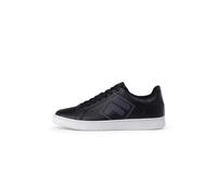 FILA Men's Courtbay Logo Trainers, Black White, 7 UK