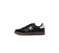 FILA Men's Courtbay Trainers, Black White, 8 UK