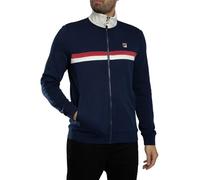 Fila Men's Enrico Track Jacket, Navy/Gardenia/Garnet, XL