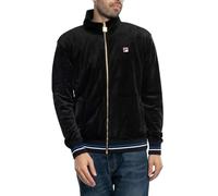 Fila Mens Falken Velour Retro Track Jacket - Black (as8, alpha, l, regular, regular)
