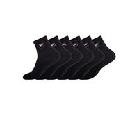 Fila Men's FI/AM/LOWX6 Sport Socks, Black, 43/46 (Pack of 6)