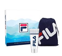 FILA Men's Gift Set - Fresh Citrus Shower Gel & Blue Gym Bag - Perfect for Birthdays, Holidays, or Special Occasions