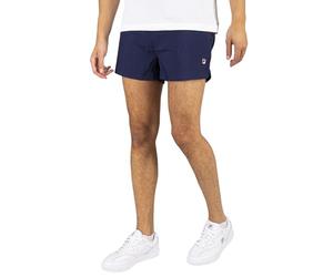 Fila Men's Hightide 4 Terry Pocket Stripe Shorts, Peacoat/Chinese Red, L