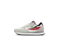 FILA Men's Hypert Trainers, Marshmallow Black Fila Red, 12 UK