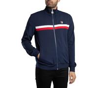 FILA Mens Jason Colour Block Track Jacket - Colour: 410 Fila Navy/Fila Red/White - Size: Large