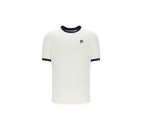 Fila Men's Marconi Essential Ringer Tee Gardenia/ Navy in Blue | Size: Medium Fila Blue M