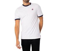 Fila Men's Marconi Ringer T-Shirt, White/Navy, XXL