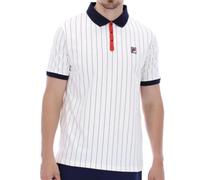 FILA Mens Polo BB1 Classic Vintage Collared Shirt Short Sleeve Stripe Top XS-4XL