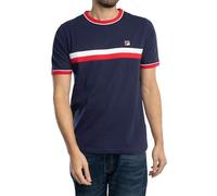 FILA Men's Razee T-Shirt, Navy/Red/White, XL