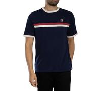 Fila Men's Rosario T-Shirt, Navy/Gardenia/Garnet