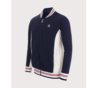 Fila Mens Track Top Settanta Fila Vintage Top in Peacoat / Gardenia /Chinese Red