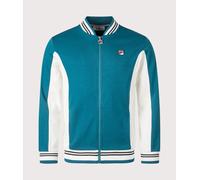 Fila Men's Settanta Track Jacket, Deep Lagoon/Gardenia/Black, L