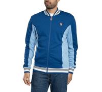 Fila Men's Settanta Baseball Track Jacket, Limoges/Frozen Fjord/Black/White, L